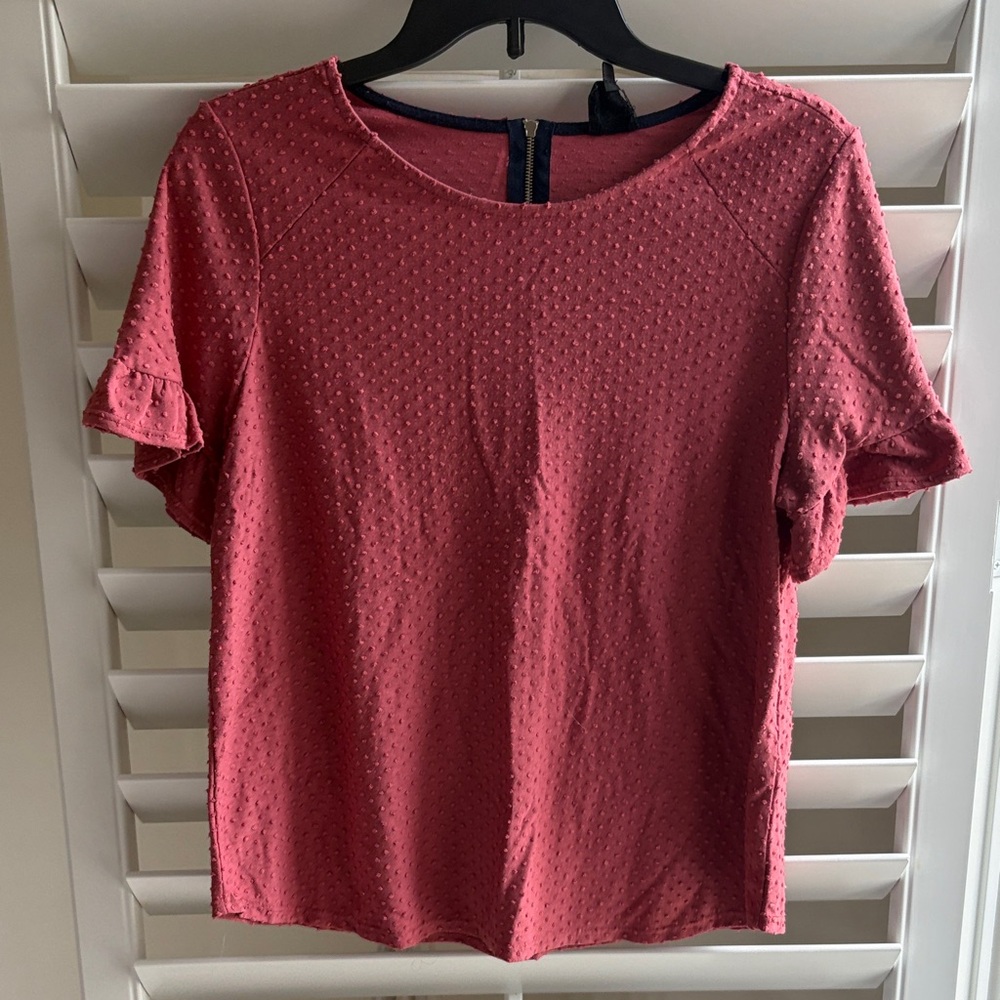 W5 Textured Red Blouse